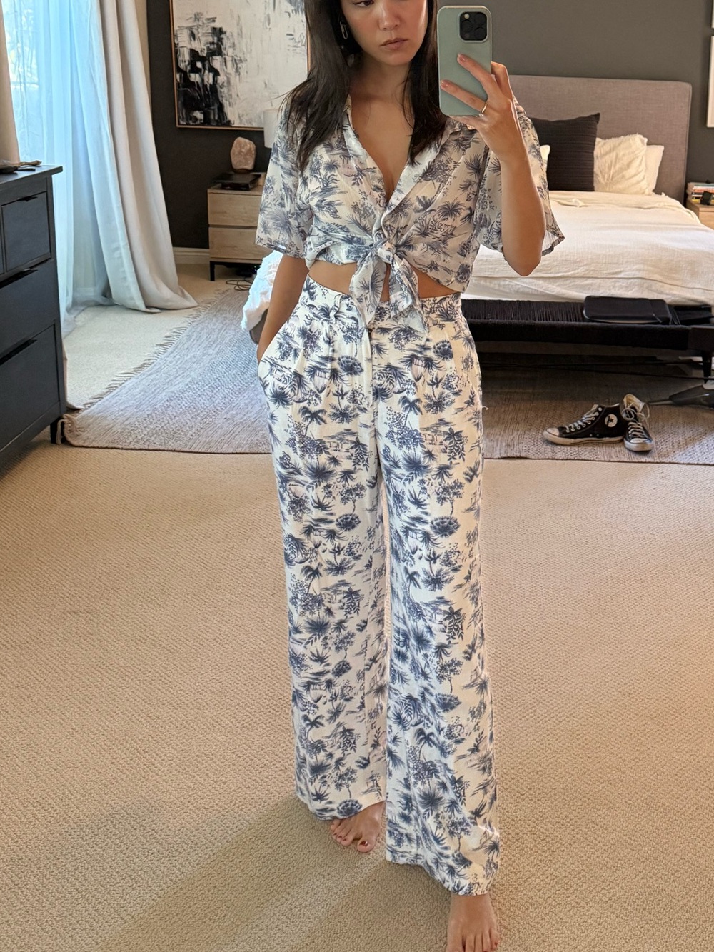 Abercrombie & Fitch Navy and Pink 4 Piece Resort Set
